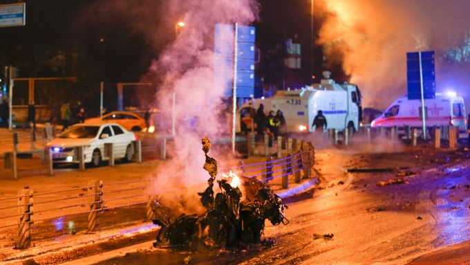 Exploze v Istanbulu.