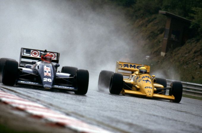 F1, VC Belgie 1998: Piercarlo Ghinzani, Ligier a Ayrton Senna, Lotus