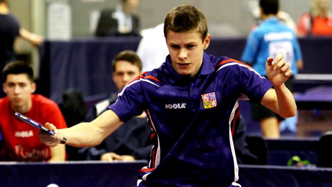 Český stolní tenista Tomáš Polanský.