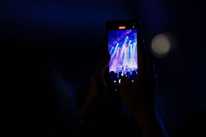 Snímek z vystoupení Ibrahima Maaloufa na brněnském Jazzfestu.