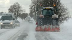 Sněhová kalamita na silnici Havlíčkův Brod Jihlava