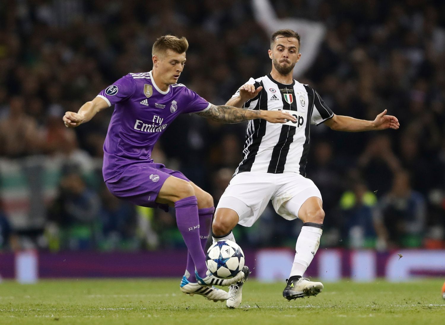 Finále LM, Real-Juventus: Toni Kroos - Miralem Pjanič