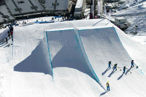 FOTO Podívejte se na "extrémní" trať snowboardistů v Soči