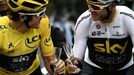 Geraint Thomas a Chris Froome v poslední etapě Tour de France 2018