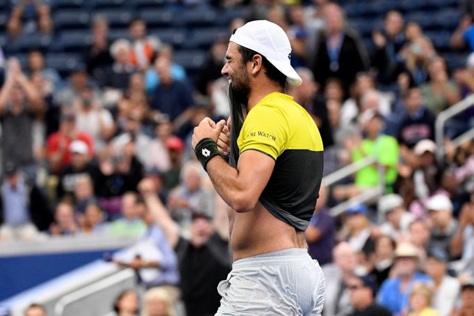 Matteo Berrettini v osmifinále US Open 2019