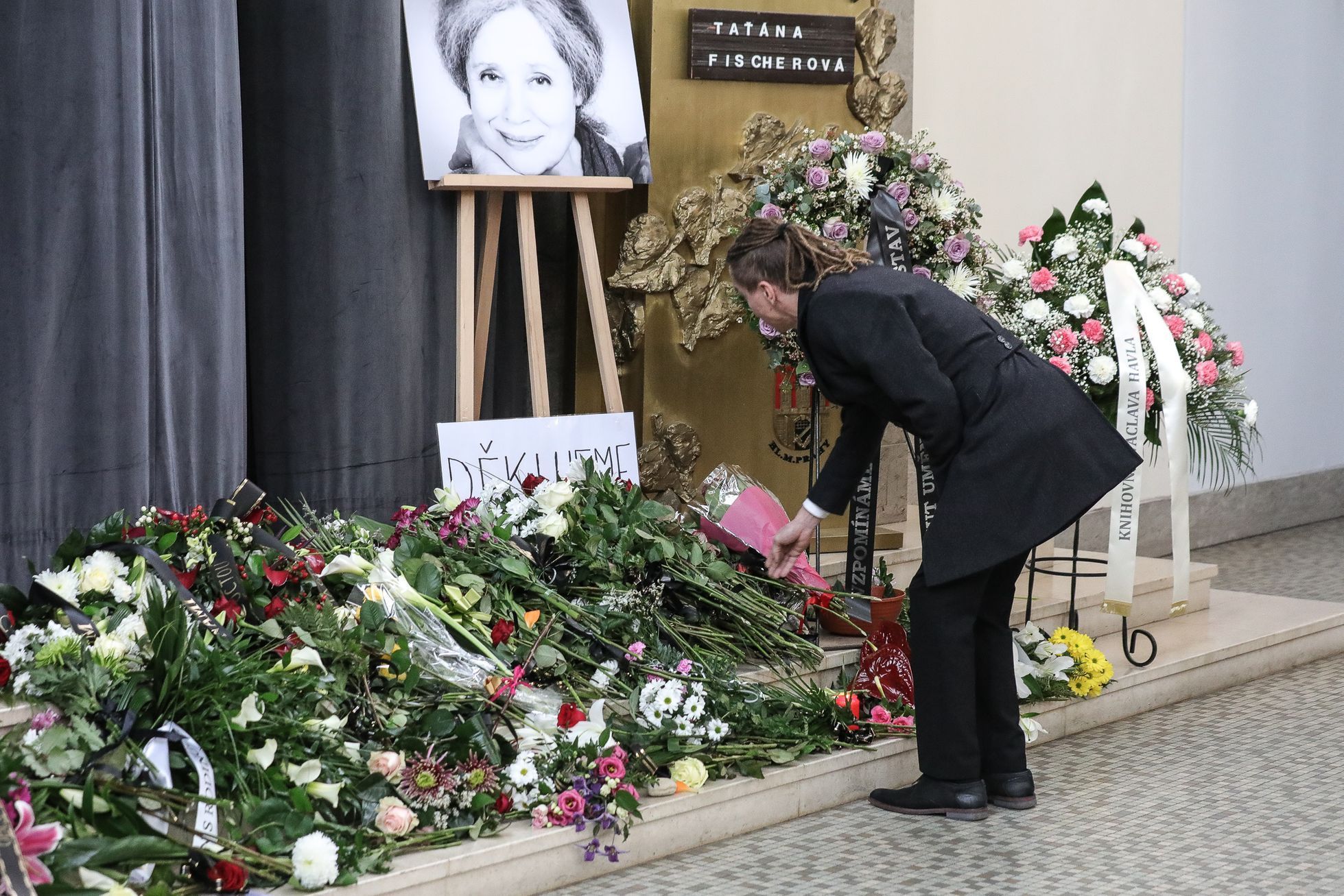 Pohřeb Táňa Fischerová, Krematorium Strašnice - Ivan Bartoš