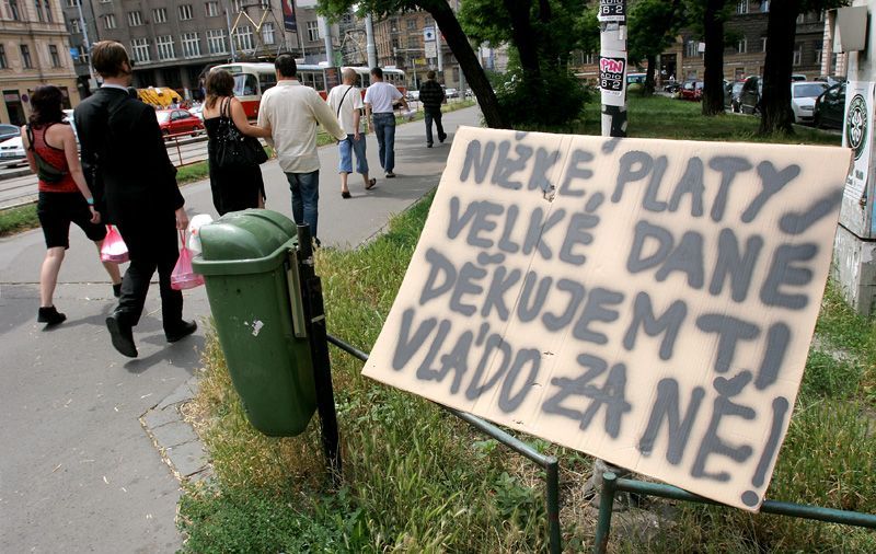 Blokáda v centru Prahy