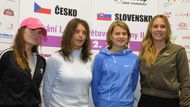 Toto je kompletní český tým: Iveta Benešová, Petra Cetkovská, Lucie Šafářová a Nicole Vaidišová