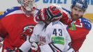 Lev Praha vs. Magnitogorsk, čtvrté finále KHL v O2 aréně (Kovář, Nakládal)