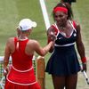 Serena Williamsová a Caroline Wozniacká, olympijské hry v Londýně 2012
