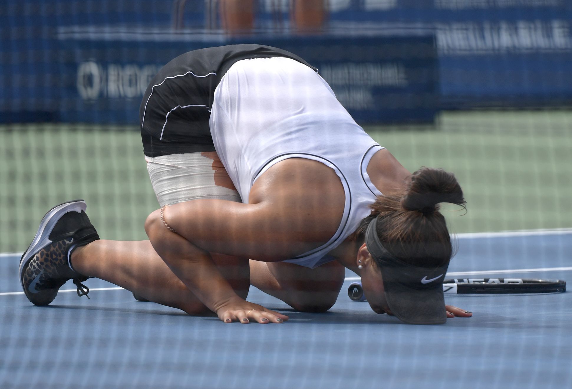 Kanadská tenistka Bianca Andreescuová ve vítězném semifinále turnaje v Torontu