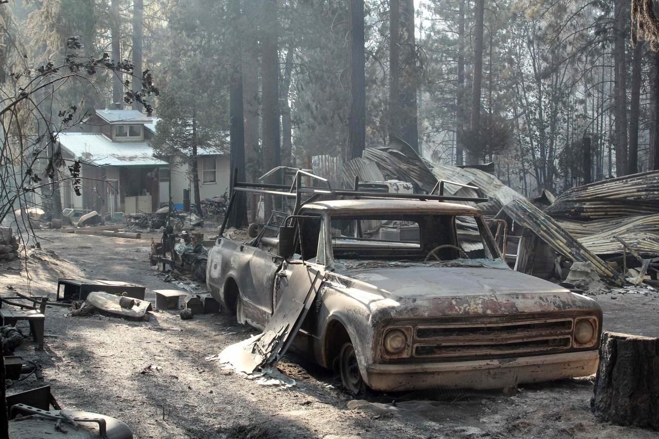 Požár požírá Yosemitský národní park