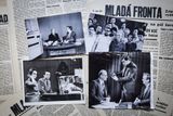 Milan Syruček pracoval v deníku Mladá fronta od roku 1950 do roku 1981. Z této doby jsou tři fotografie, snímek vpravo dole je z působení v Československé televizi, kde byl zaměstnán také v zahraniční redakci.