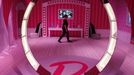 The dressing room inside a life-size "Barbie Dreamhouse" of Mattel's Barbie dolls is pictured during a media tour in Berlin, May 15, 2013. The life-sized house, covering about 1,400 square metres offers visitors to try on Barbie's clothes in her walk-in closet, tour her living room and her kitchen. REUTERS/Fabrizio Bensch (GERMANY - Tags: ENTERTAINMENT SOCIETY) Published: Kvě. 15, 2013, 2:49 odp.