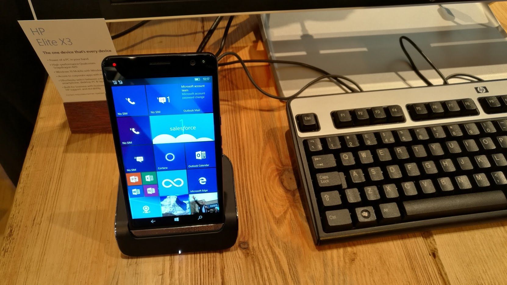 HP Elite X3 s Windows 10 mobile