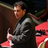 Captain of the Costa Concordia cruise liner Schettino prepares to read a speech during his trial in Grosseto