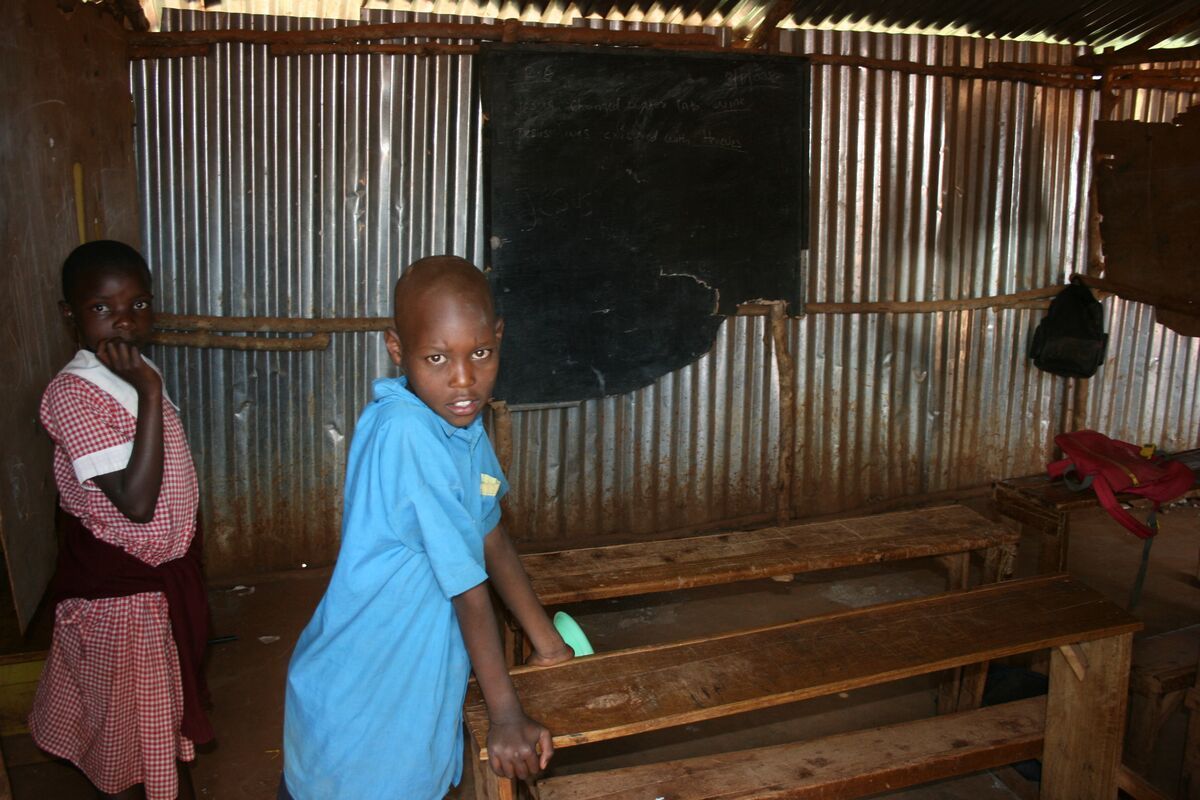 Keňa - škola St. Christine ve slumu Kibera