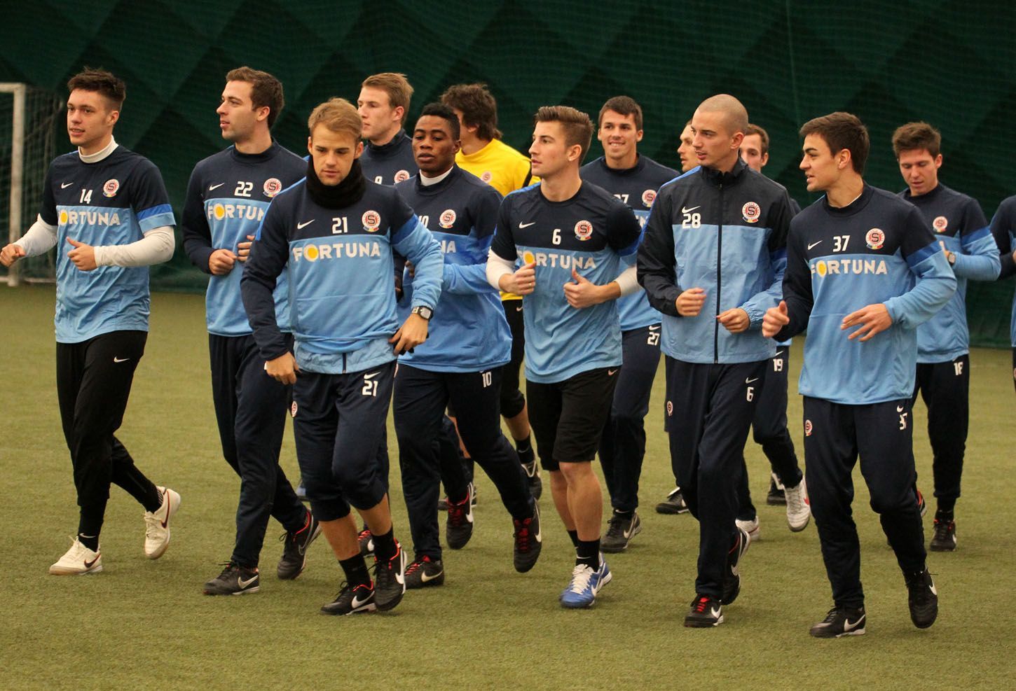 Sparta během zimní přípravy v roce 2013