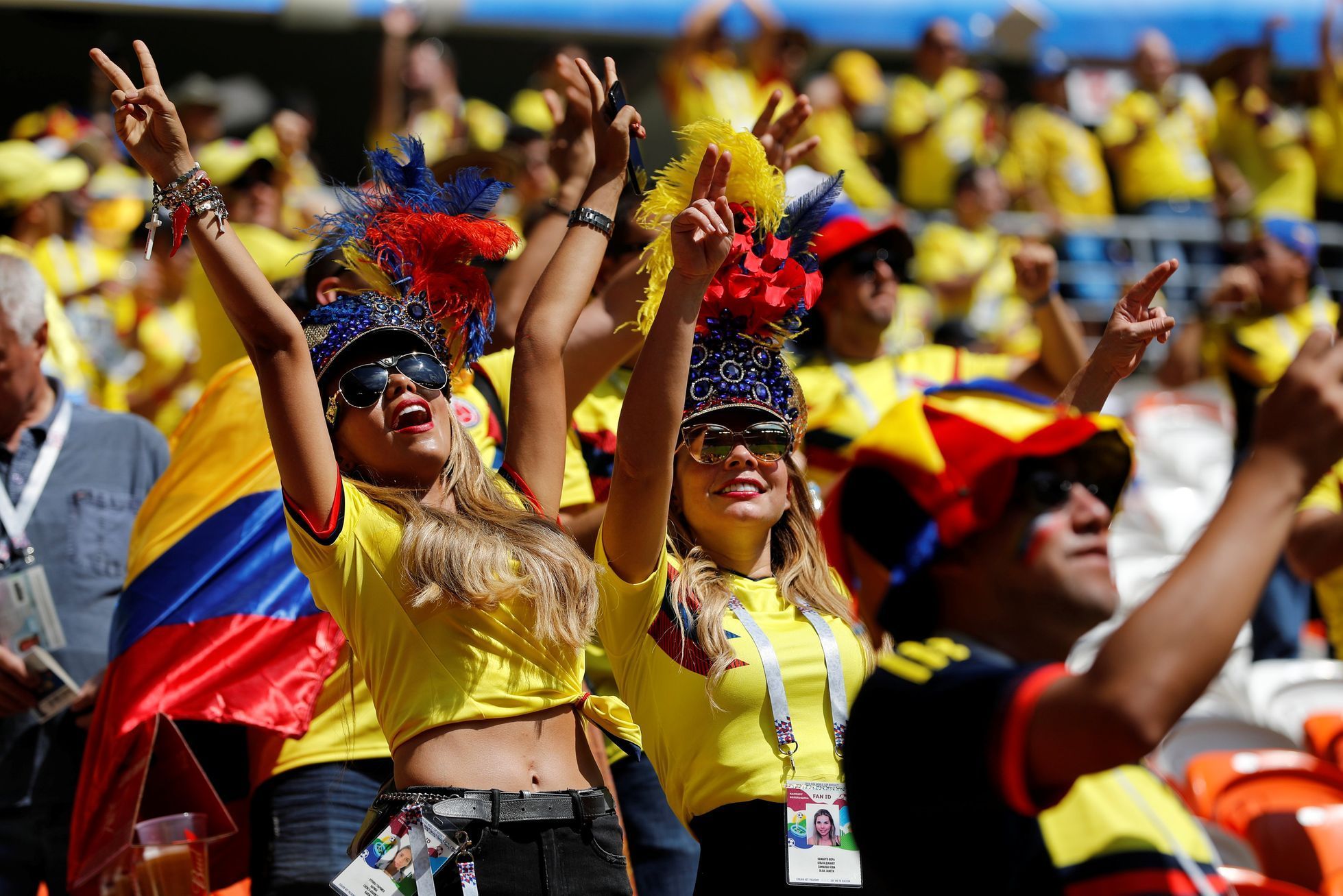 fotbal, MS 2018, fanoušci Kolumbie