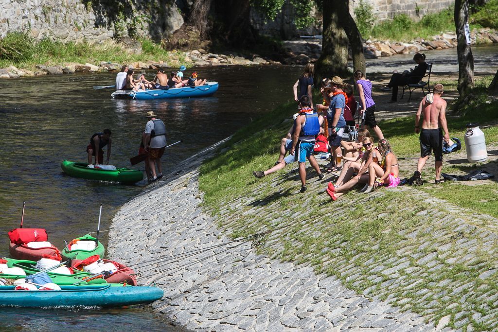 Český Krumlov po povodních