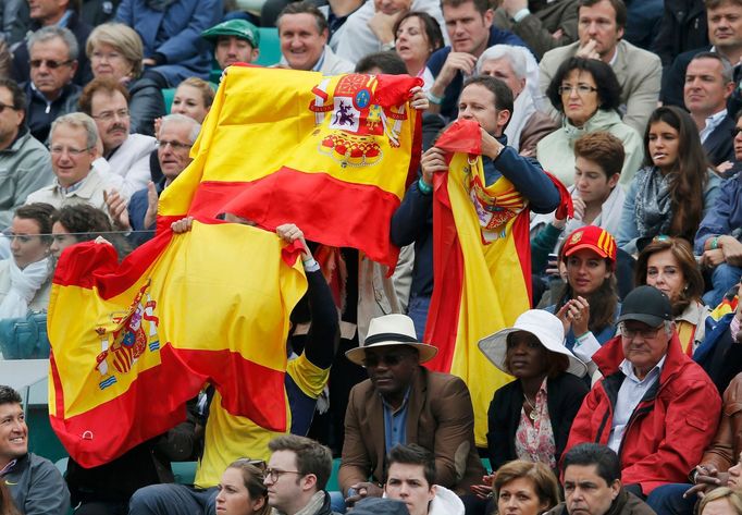 Tenis, French Open, finále: španělští fanoušci