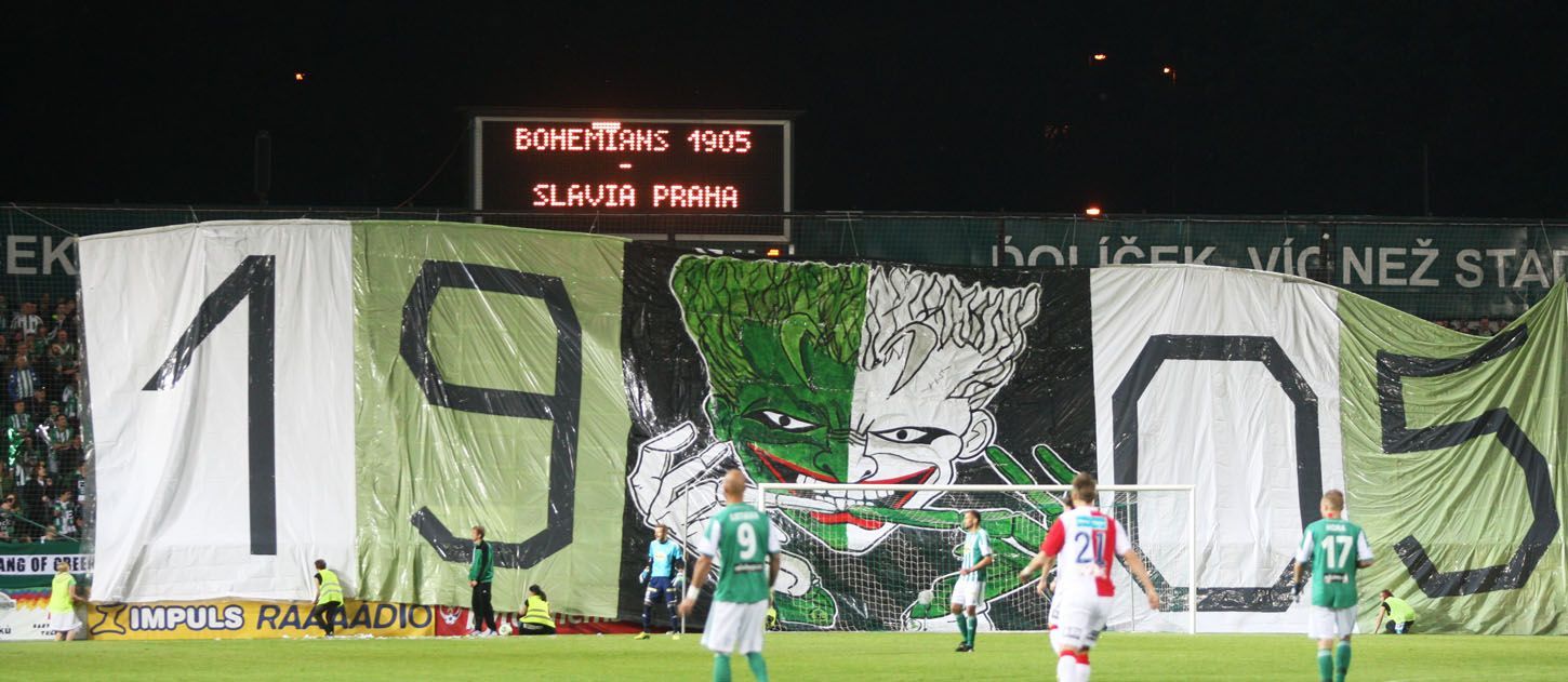 GL: Bohemians-Slavia: fanoušci Bohemians