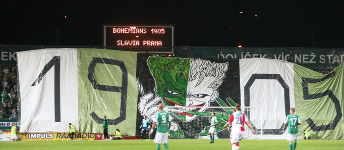 GL: Bohemians-Slavia: fanoušci Bohemians