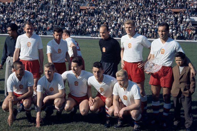 Český tým před finále MS 1962 v Chile