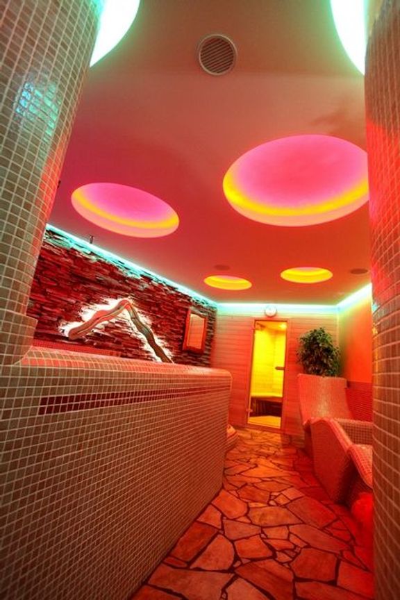 LED osvětlení navozuje správnou relaxační atmosféru