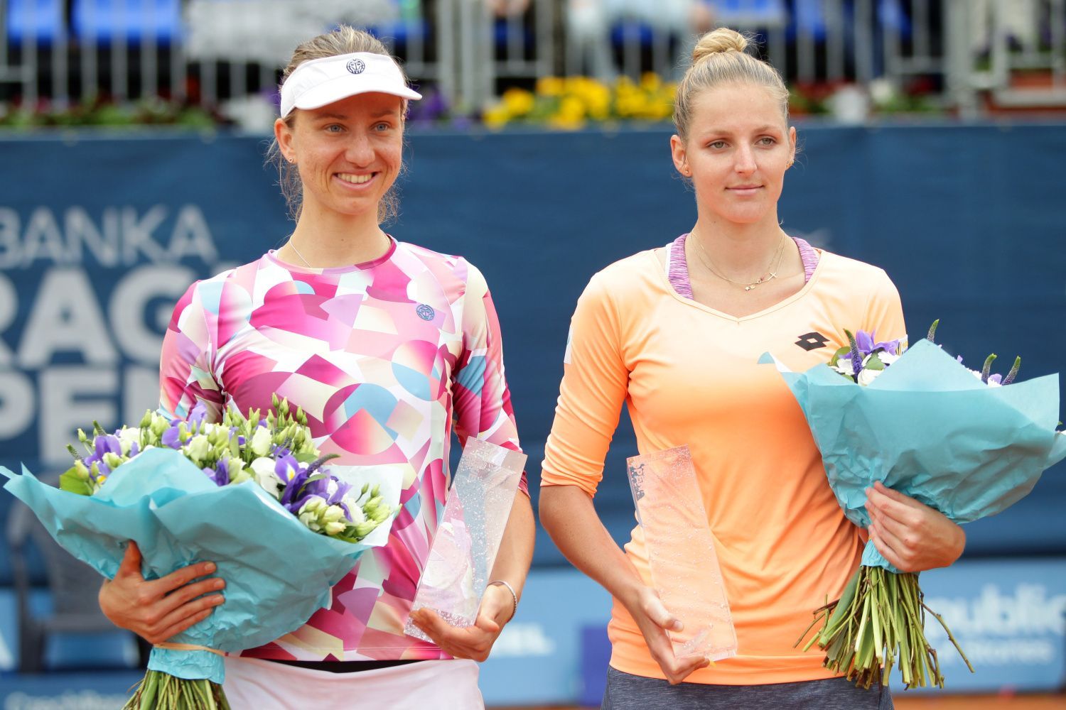 Mona Barthelová a Kristýna Plíšková ve finále turnaje J&T Banka Prague Open 2017