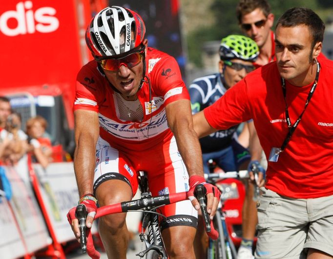 Španělský cyklista Joaquim "Purito" Rodriguez během 17. etapy španělské Vuelty 2012.