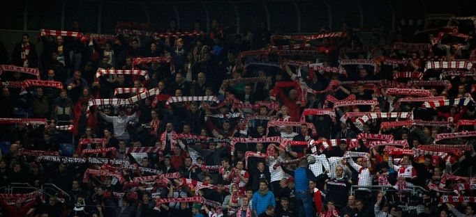 SL, Plzeň-Slavia: fanoušci Slavie