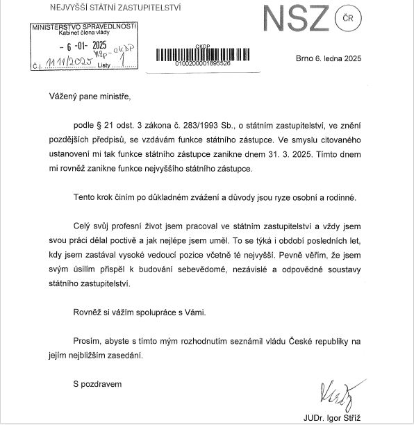 Střížova rezignace