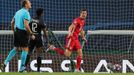 Robert Lewandowski slaví gól v semifinále LM Bayern - Lyon