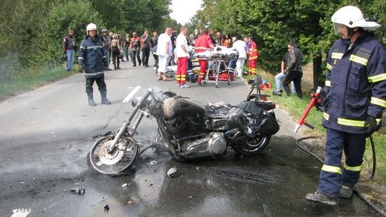 Harley se srazil s autem autoškoly