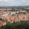 Rozhledna Petřín - osvětlení, výhled, Praha, panorama - Pražský hrad, Malá strana