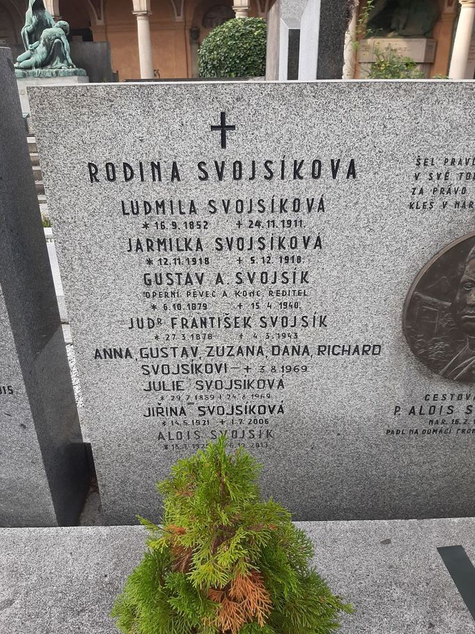 Hrob rodiny Svojsíkovy na pražském Vyšehradě.