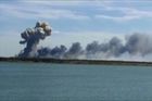 Ukrajinci v noci zasáhli ruskou základnu na Krymu protilodními střelami Neptun