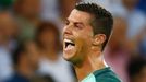 Portugal's Cristiano Ronaldo celebrates at the end of the match