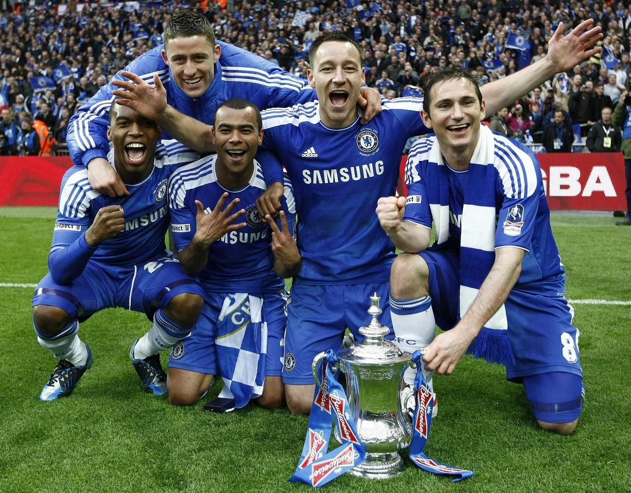 Chelsea s FA Cupem - oslava