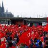 Demonstrace na podporu tureckého prezidenta Recepa Erdogana