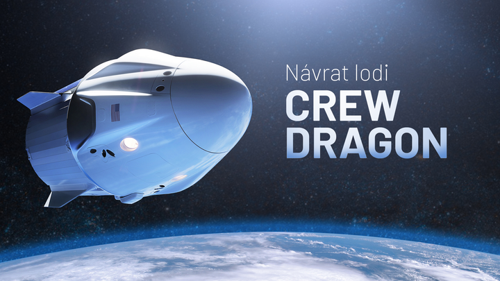 Historická mise vrcholí. Z vesmíru se vrací loď SpaceX, podívejte se na její let domů