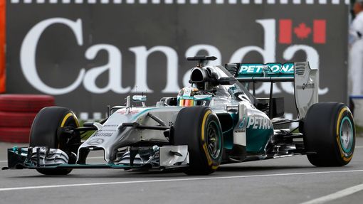 Mercedes driver Lewis Hamilton of Britain drives during the first free practice of the Canadian F1 Grand Prix at the Circuit Gilles Villeneuve in Montreal June 6, 2014. R