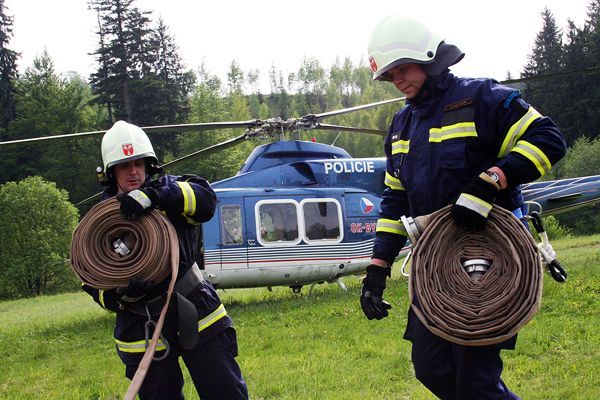 hasičské cvičení KRNAP