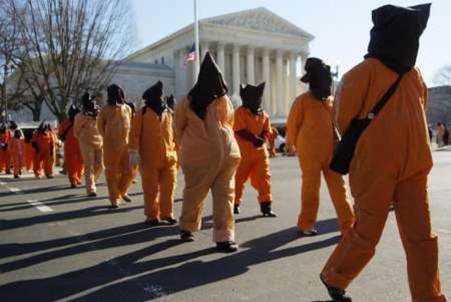 USA protest Guantánamo