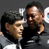 FILE PHOTO: Football legends Pele and Diego Maradona attend an advertising soccer event on the eve of the opening of the UEFA 2016 European Championship in Paris