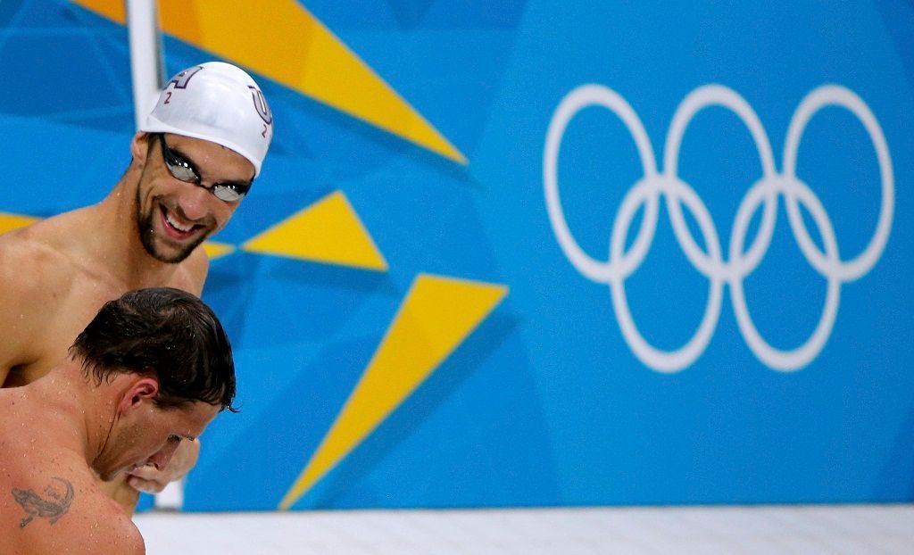 Michael Phelps a Ryan Lochte, trénink před olympiádou v Londýně 2012