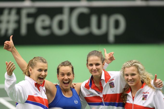 Fed Cup 2017: Barbora Strýcová, Karolína Plíšková, Kateřina Siniaková, Lucie Šafářová