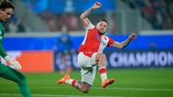Vasil Kušej v zápase LM Atalanta - Slavia Praha