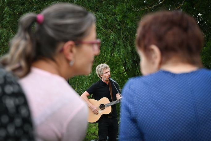 Vystoupení Geralda Clarka na zahájení 42. ročníku Prázdnin v Telči.